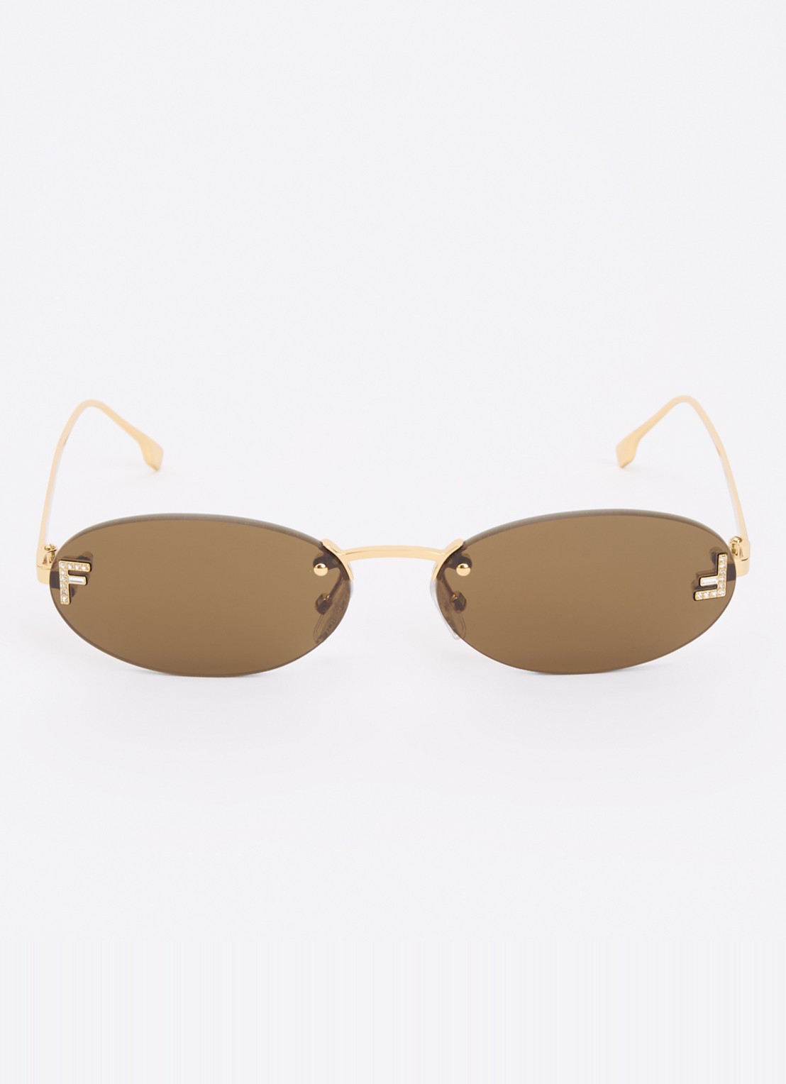 Fendi Retro zonnebril FE4075US - detail goud