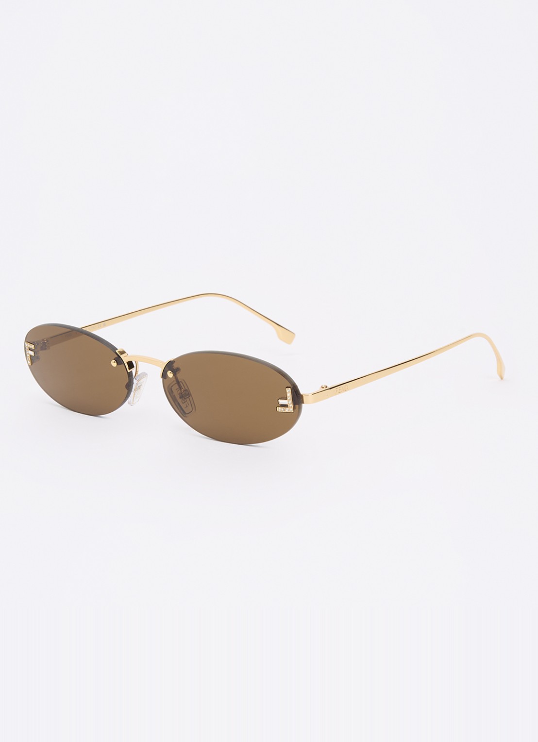 Fendi Retro zonnebril FE4075US - voorkant 4 goud