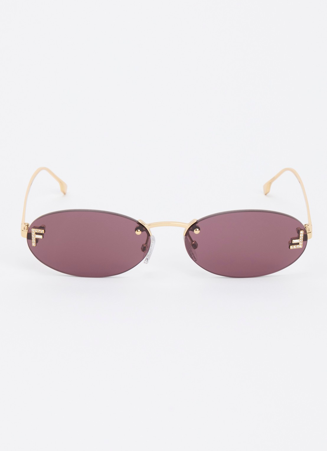 Fendi Retro zonnebril FE4075US - detail 2 goud