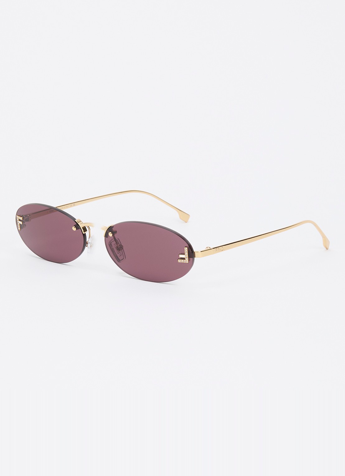 Fendi Retro zonnebril FE4075US - voorkant goud