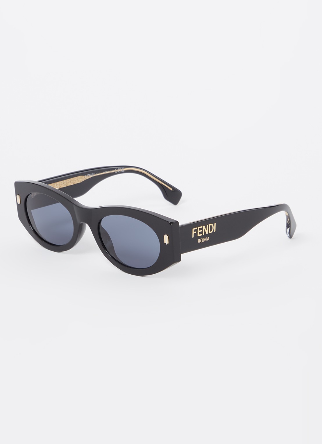 Fendi Roma zonnebril FE40125I - voorkant zwart