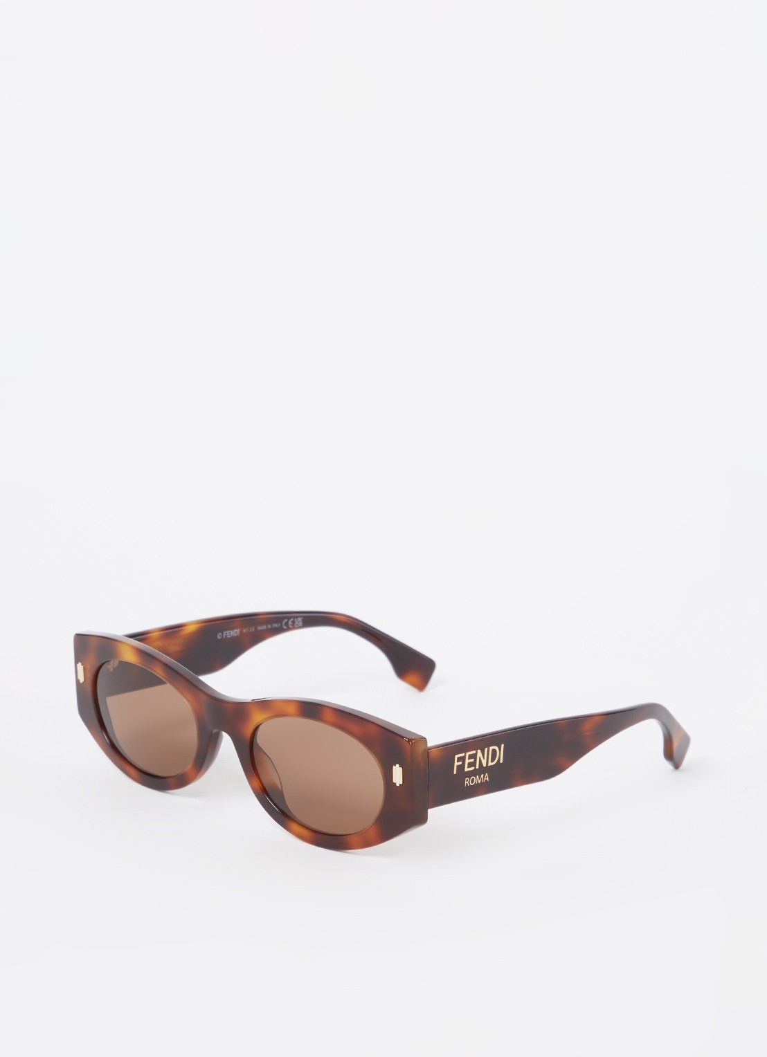 Fendi Roma zonnebril FE40125I - voorkant bruin