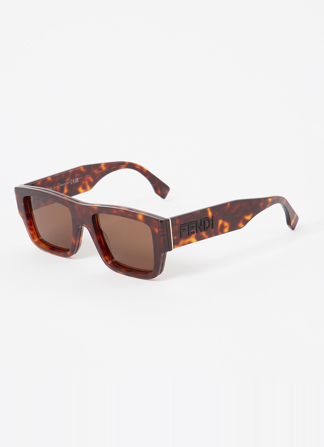 Fendi Signature zonnebril FE40118I - voorkant bruin