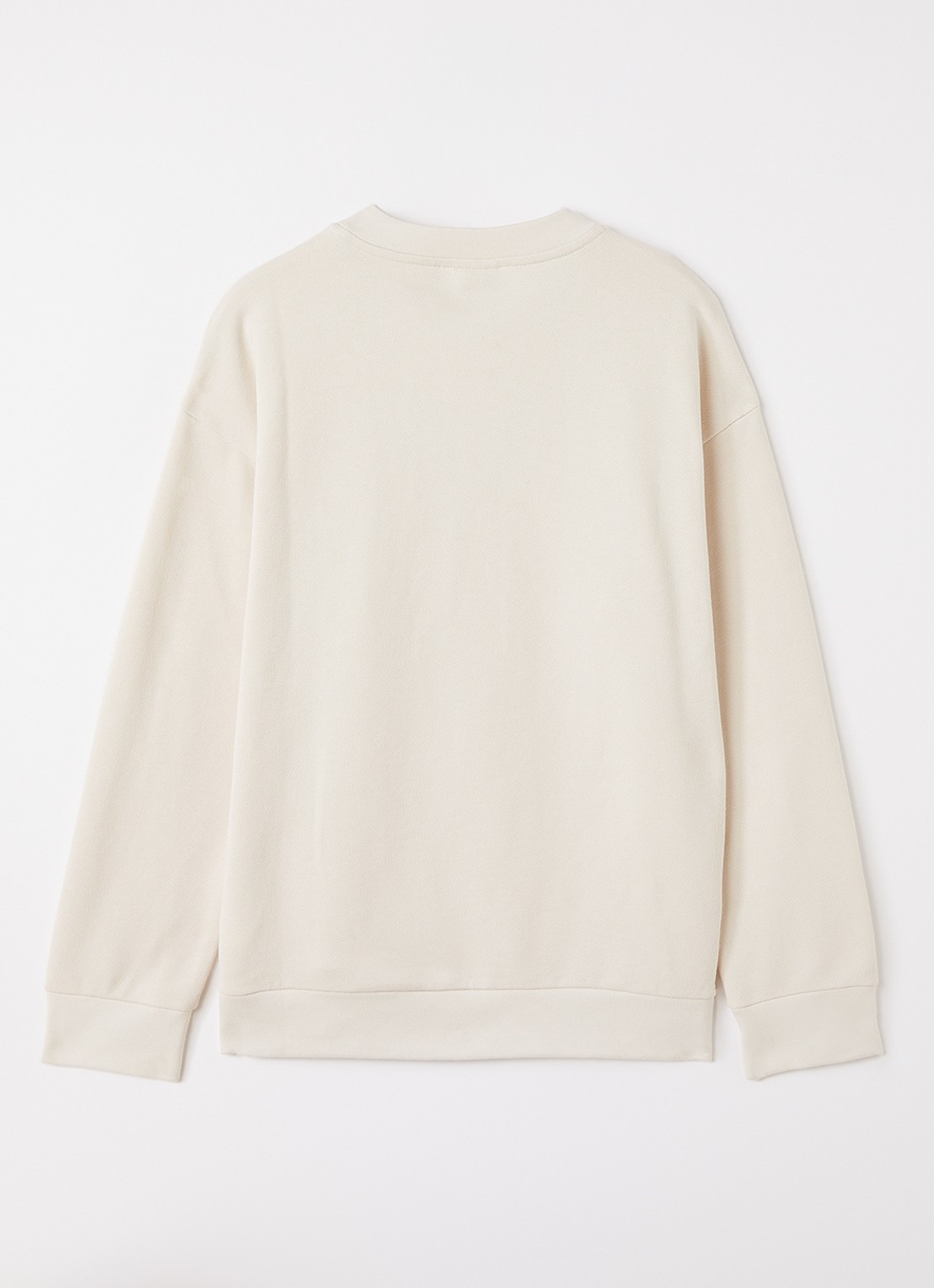 Fendi Sweater met logoborduring - voorkant 2 beige