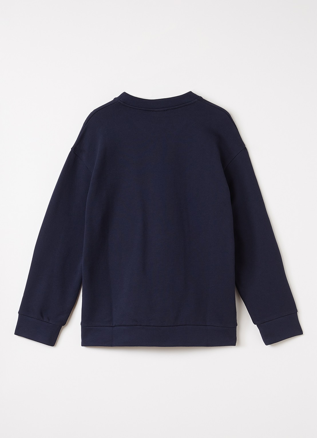 Fendi Sweater met logoprint - voorkant 2 donkerblauw