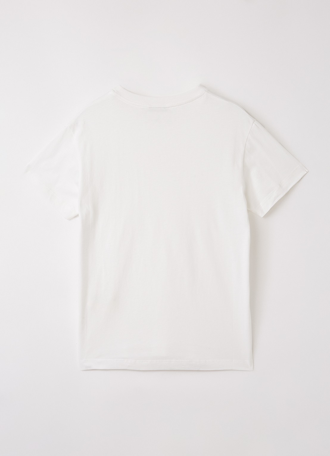 Fendi T-shirt met 3D logo - voorkant 2 gebroken wit