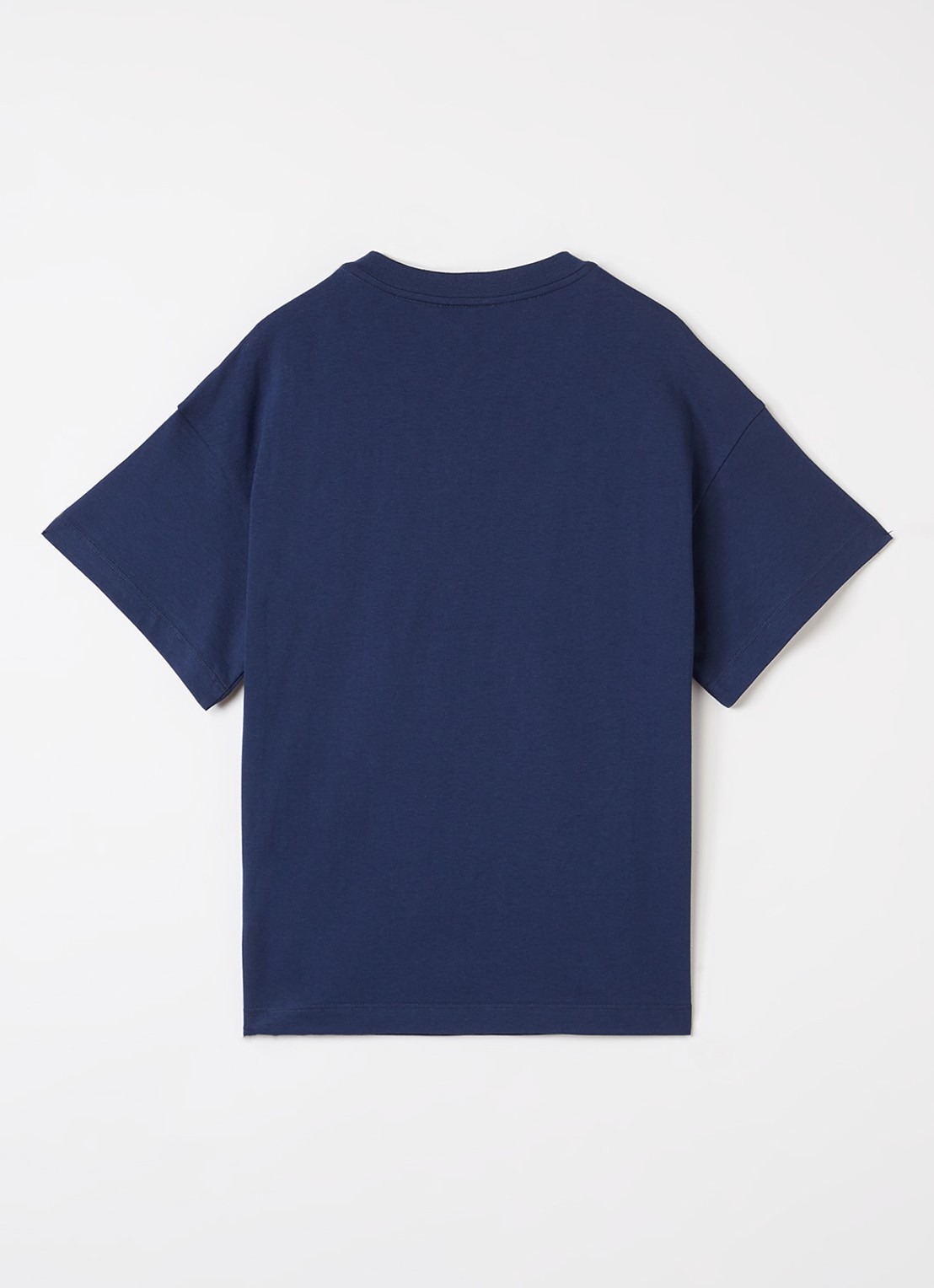Fendi T-shirt met logoprint - voorkant 2 donkerblauw