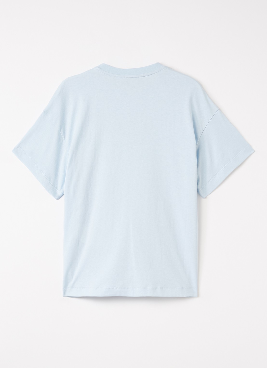 Fendi T-shirt met logoprint - voorkant 2 lichtblauw