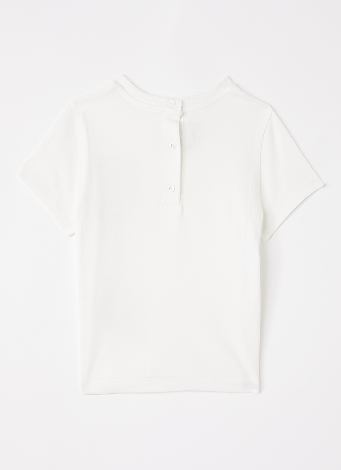 Fendi T-shirt met logoprint - voorkant 2 gebroken wit