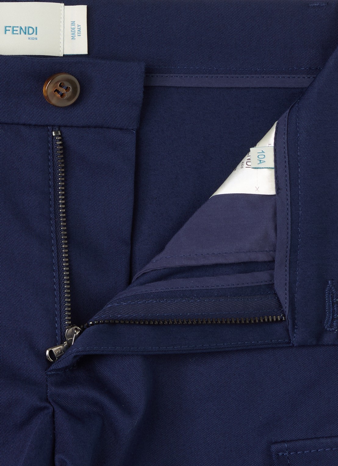 Fendi Tapered fit cargobroek met klepzakken - detail 3 donkerblauw