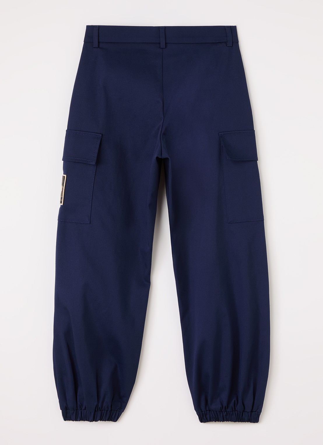 Fendi Tapered fit cargobroek met klepzakken - voorkant 2 donkerblauw