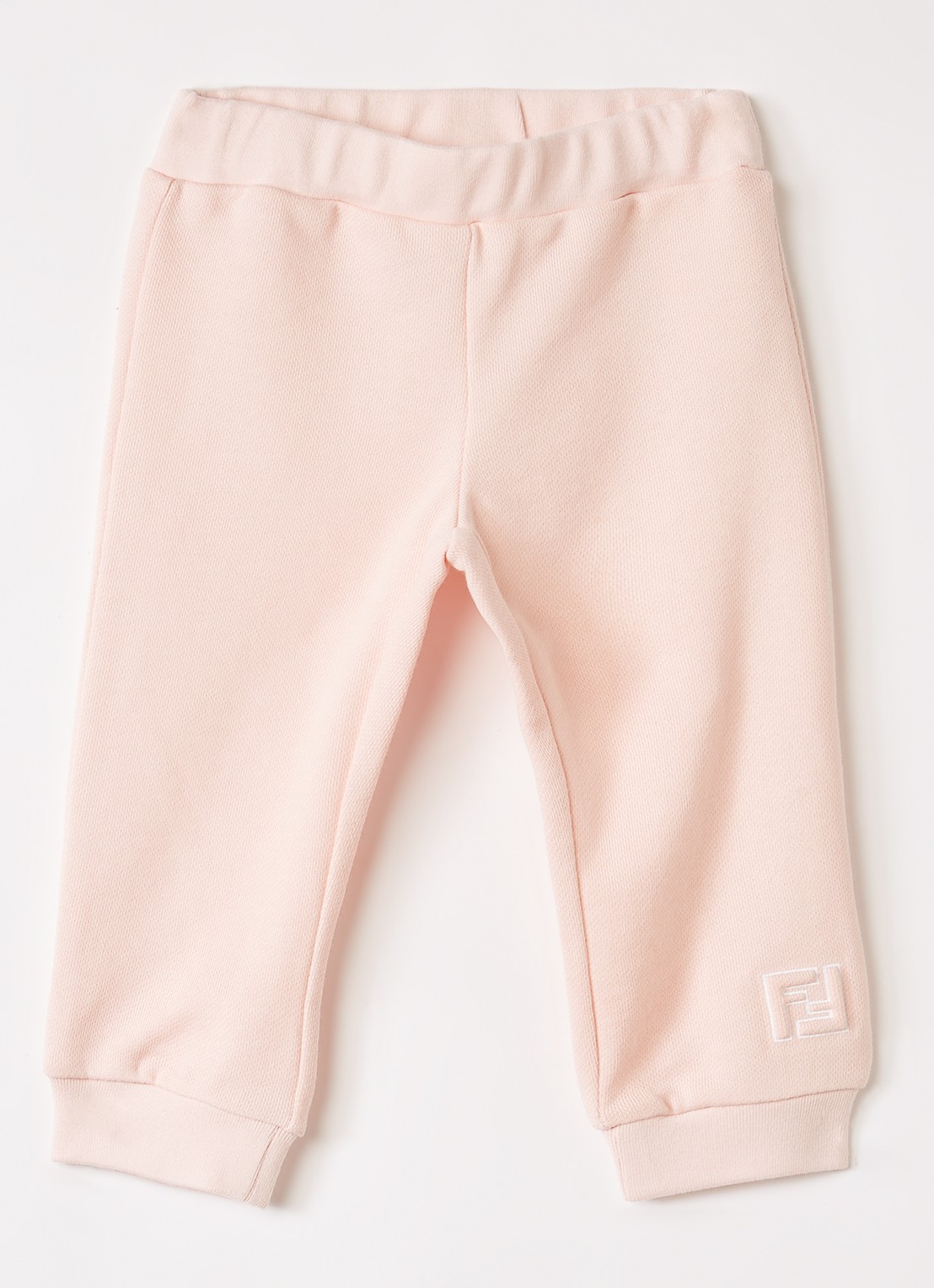Fendi Tapered fit joggingbroek met 3D logo - voorkant roze