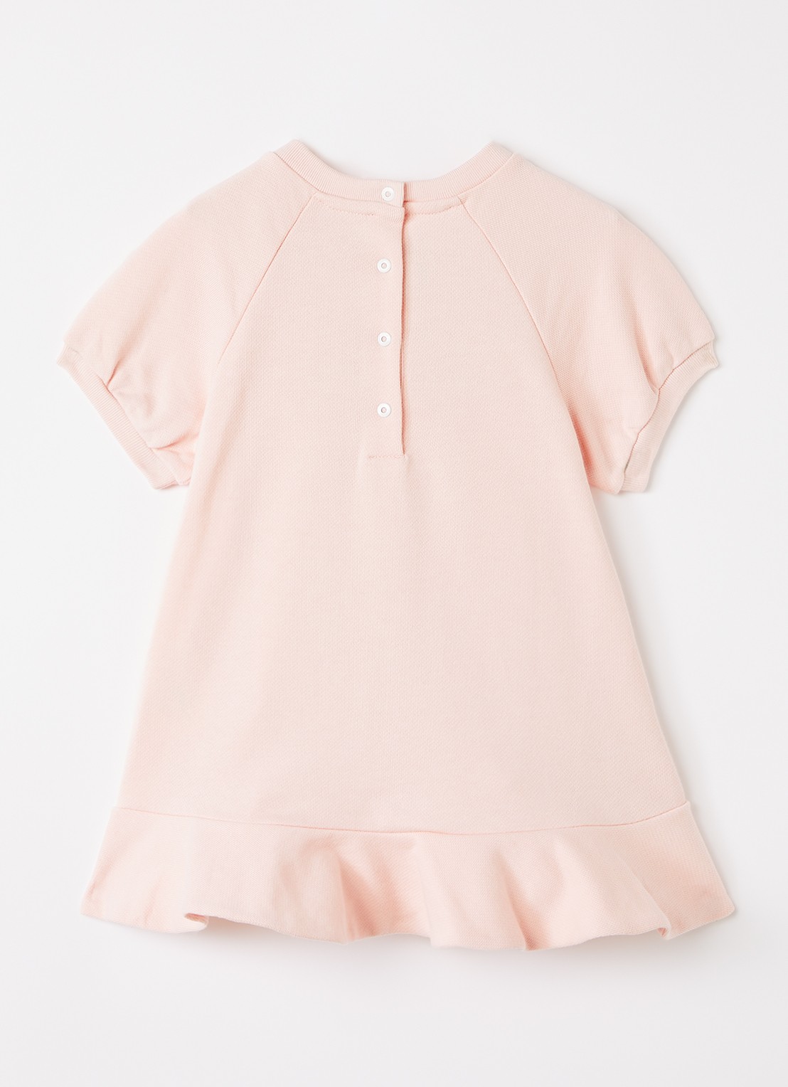 Fendi Tennisjurk met logoborduring - voorkant 2 zalmroze