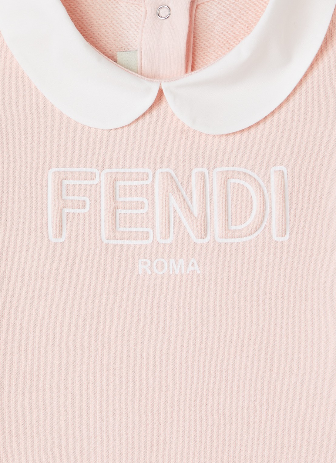 Fendi Trui-jurk met logo - detail 3 zalmroze