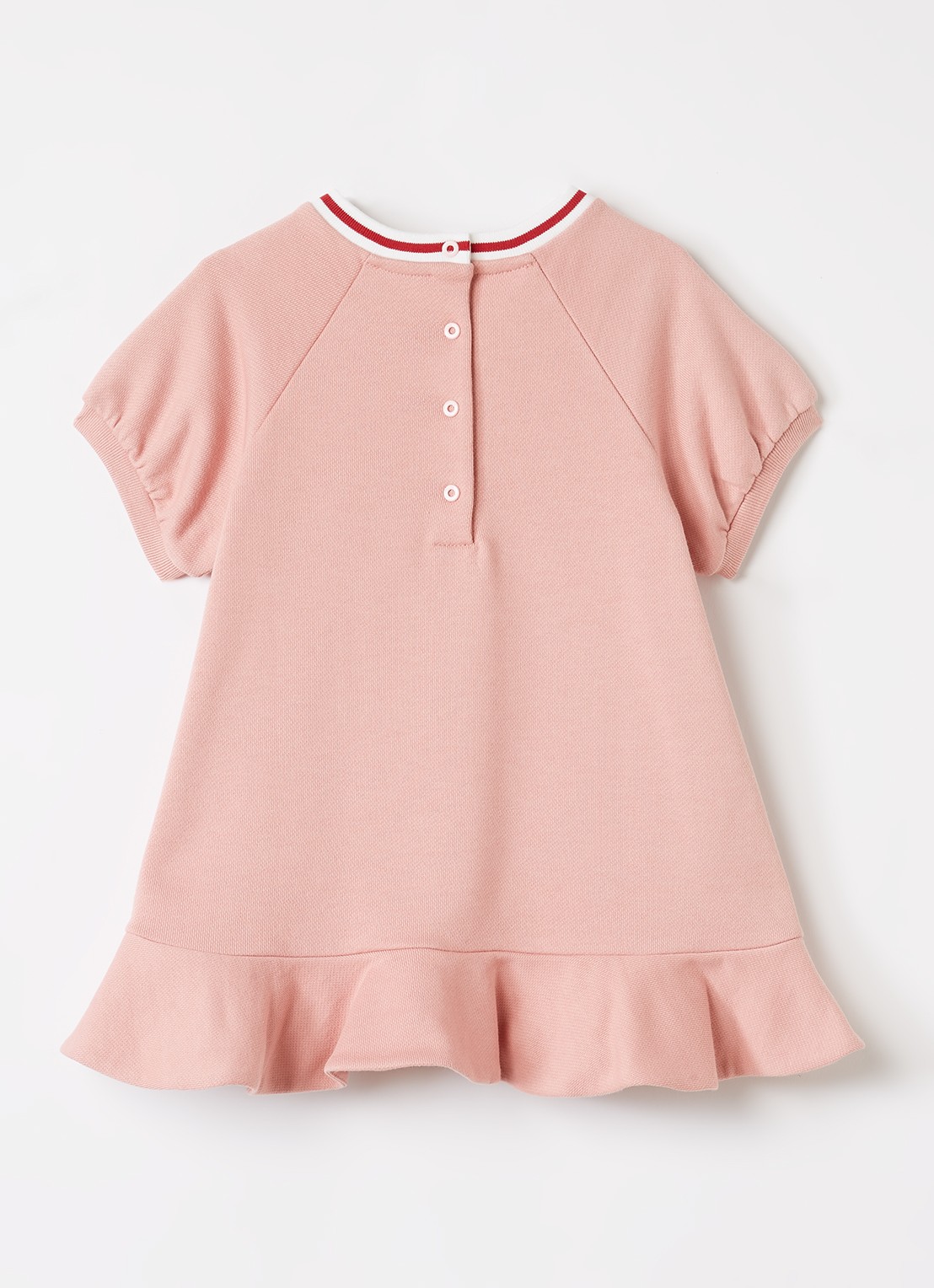 Fendi Trui jurk met logoprint - voorkant 3 roze