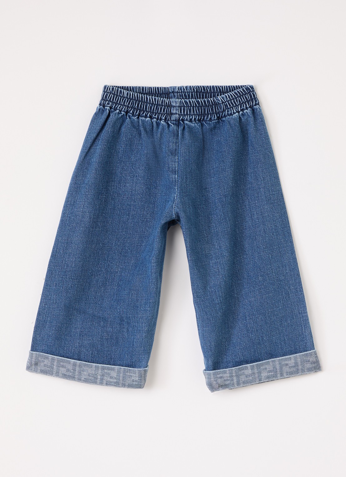 Fendi Wide leg jeans met medium wassing - voorkant jeans