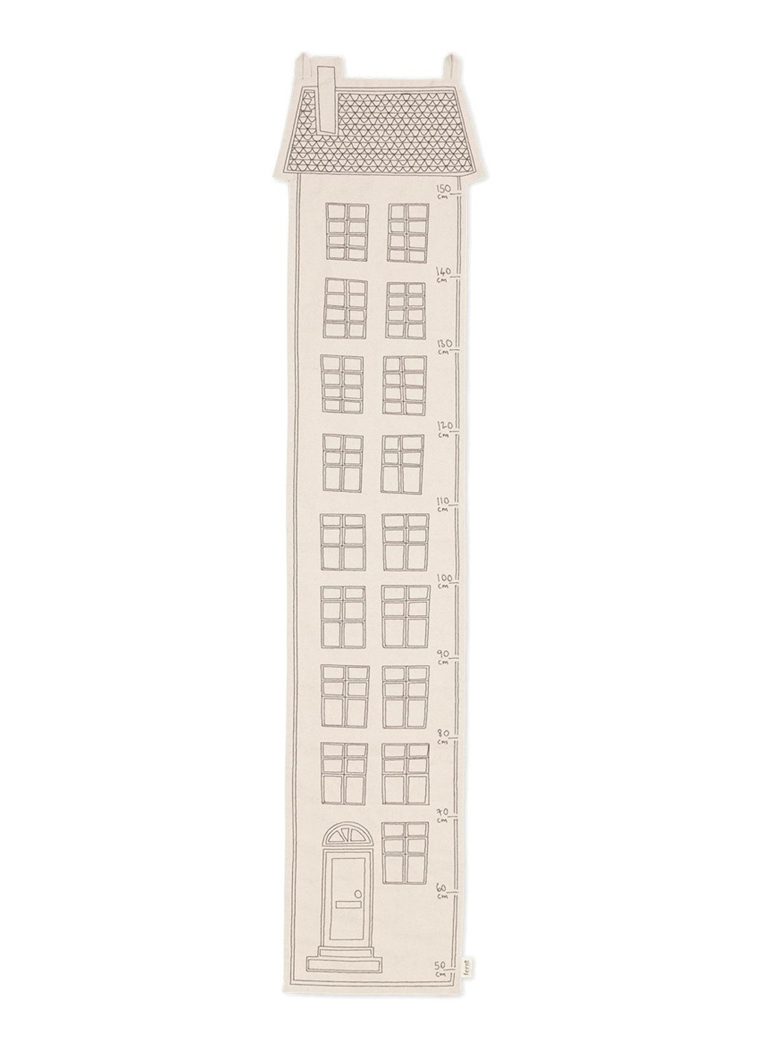 ferm LIVING Abode groeimeter speelgoed - voorkant creme