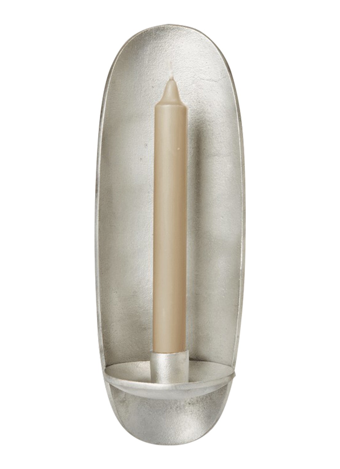 ferm LIVING Agapé kandelaar 30,5 cm - voorkant 2 zilver