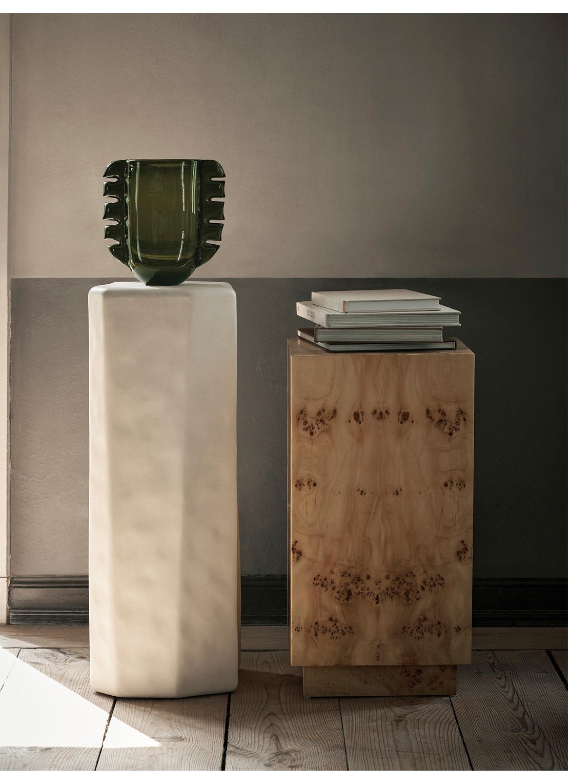 ferm LIVING Alas vaas 25 cm - detail legergroen