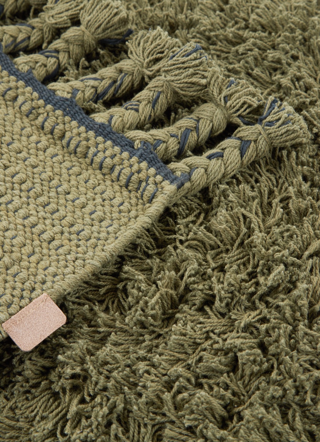 ferm LIVING Ammas vloerkleed 70 x 50 cm - detail groen