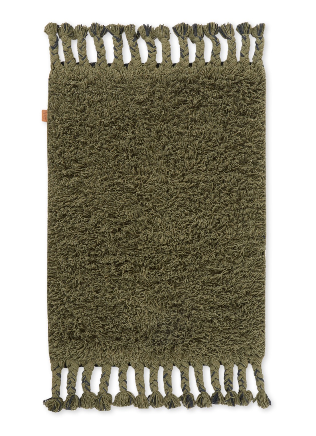 ferm LIVING Ammas vloerkleed 70 x 50 cm - voorkant 2 groen