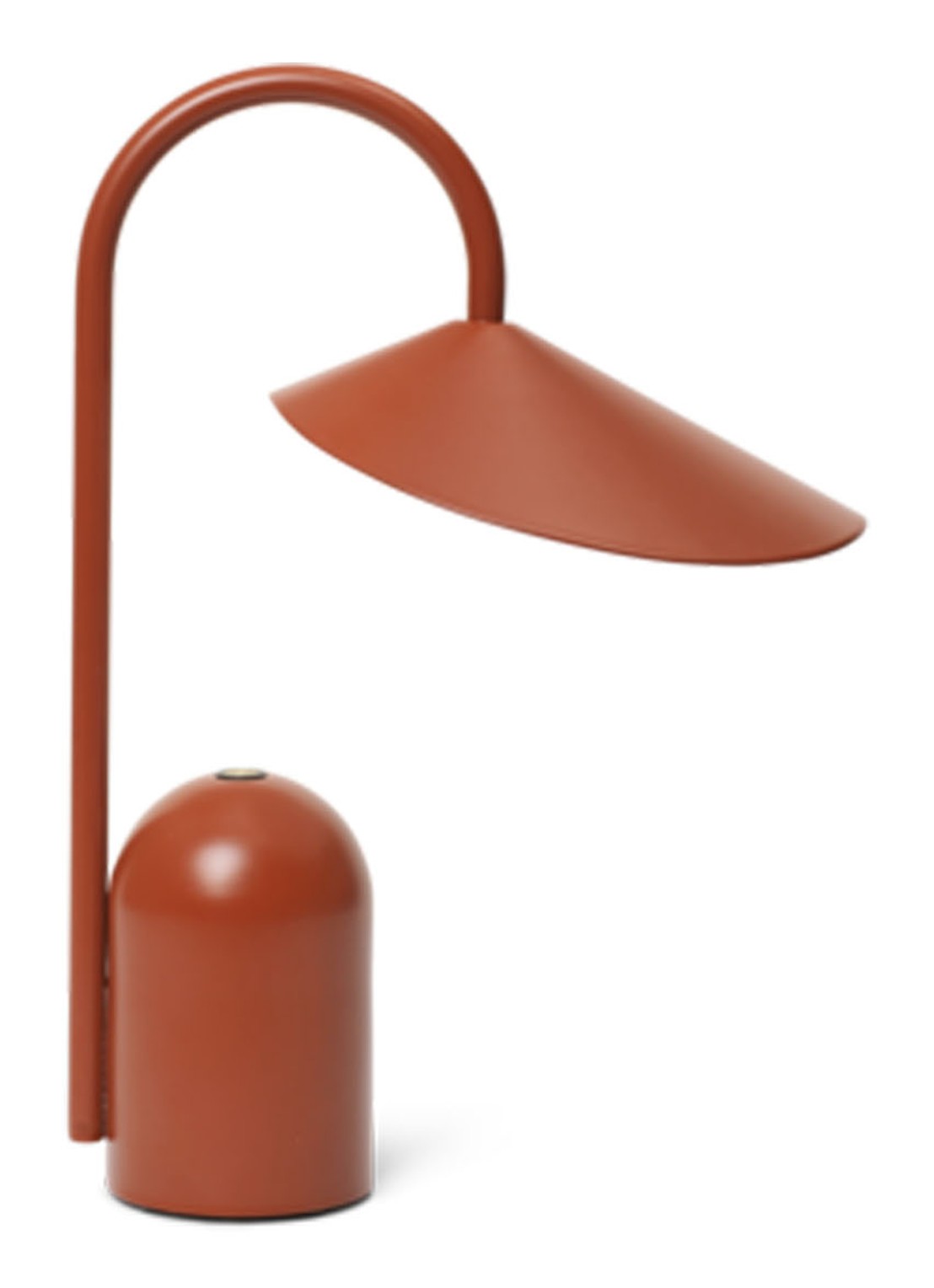 ferm LIVING Arum portable tafellamp - voorkant bruin