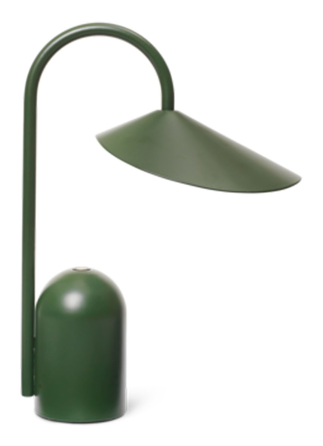 ferm LIVING Arum portable tafellamp - voorkant groen