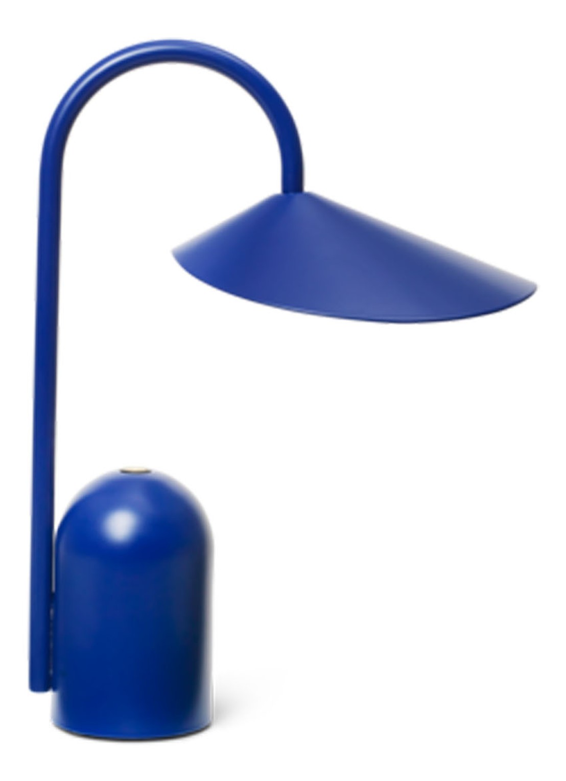 ferm LIVING Arum portable tafellamp - voorkant blauw