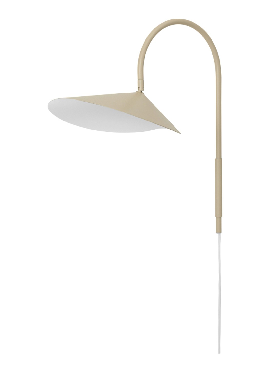 ferm LIVING Arum Swivel wandlamp  - voorkant beige