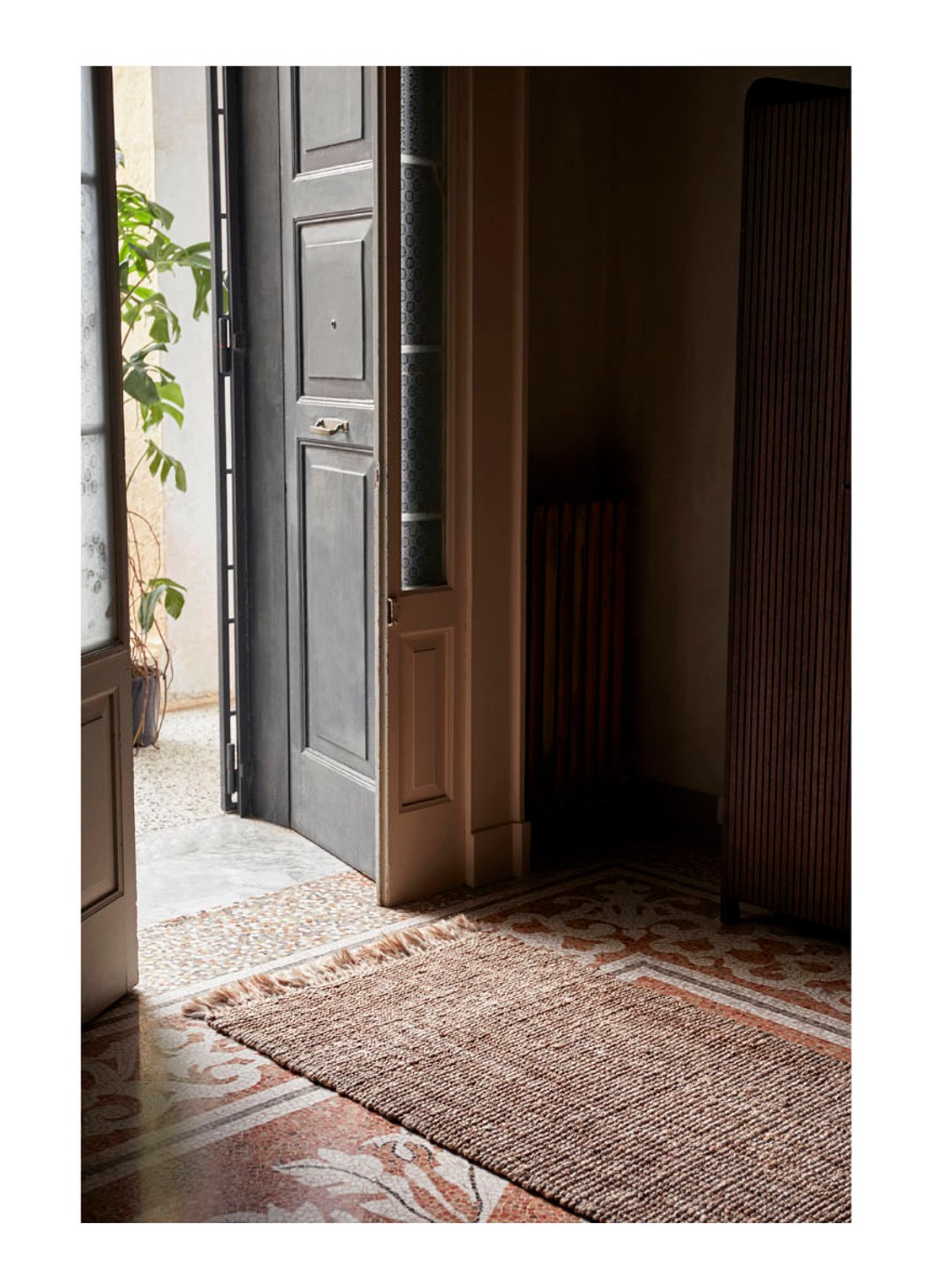 ferm LIVING Athens Runner tapijt 80 x 250 cm - detail 2 bruin
