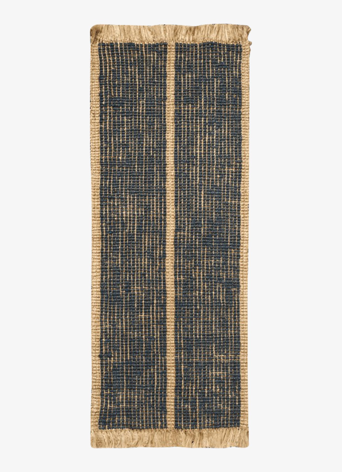 ferm LIVING Athens vloerkleed 200 x 80 cm - voorkant indigo