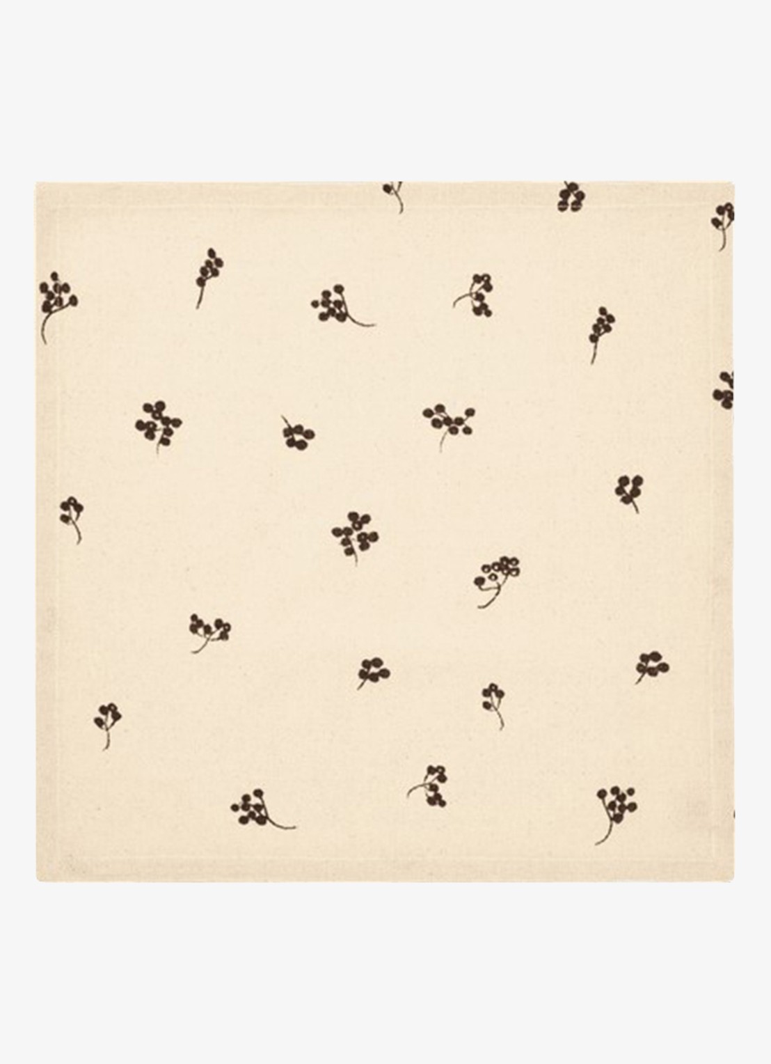 ferm LIVING Baies servetten 40 x 40 cm set van 4 - voorkant 2 chocoladebruin