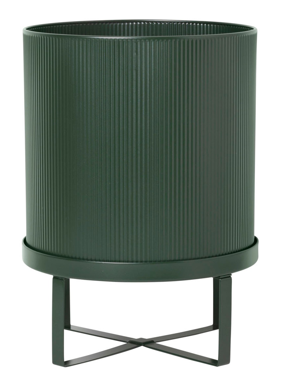 ferm LIVING Bau Pot L plantenpot voor buiten 28 cm - voorkant groen