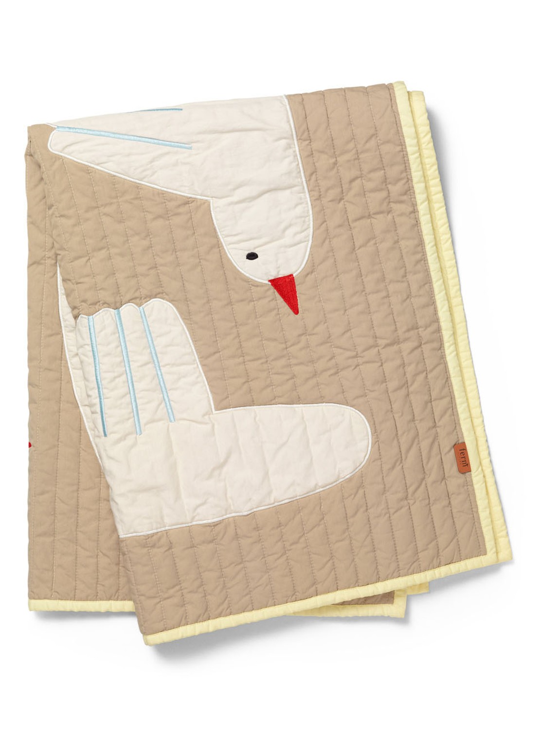 ferm LIVING Bird wanddeken  - detail 3 zand