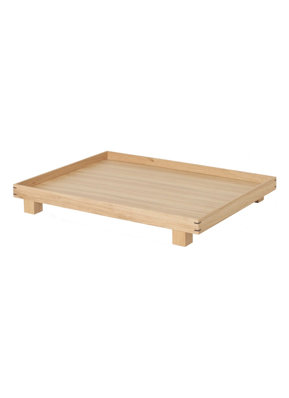 ferm LIVING Bon dienblad large - voorkant bruin