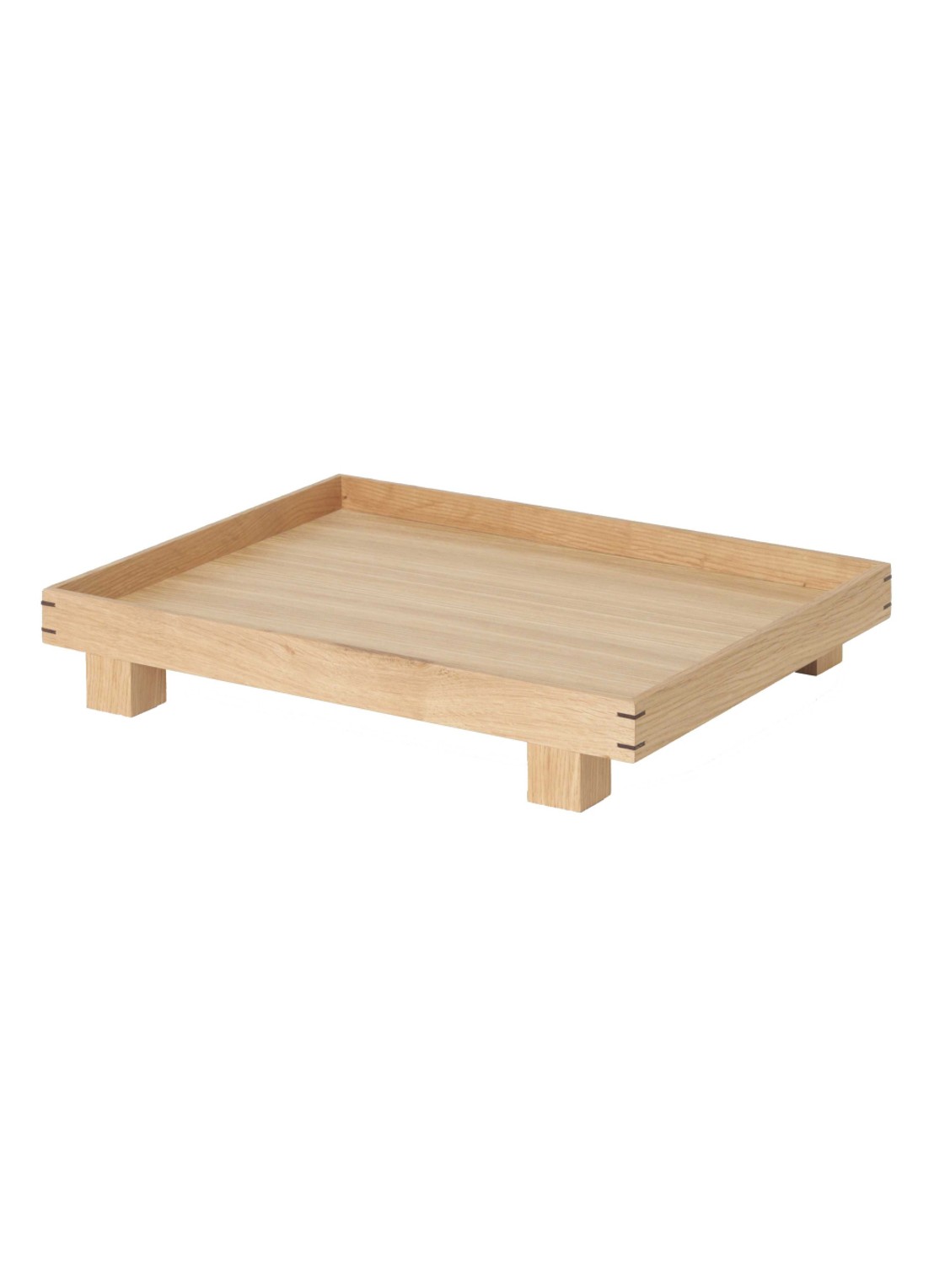 ferm LIVING Bon dienblad small  - voorkant bruin