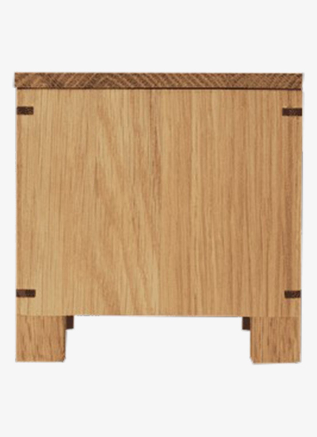 ferm LIVING Bon garlic opbergbox 12 x 12 cm - voorkant 2 naturel