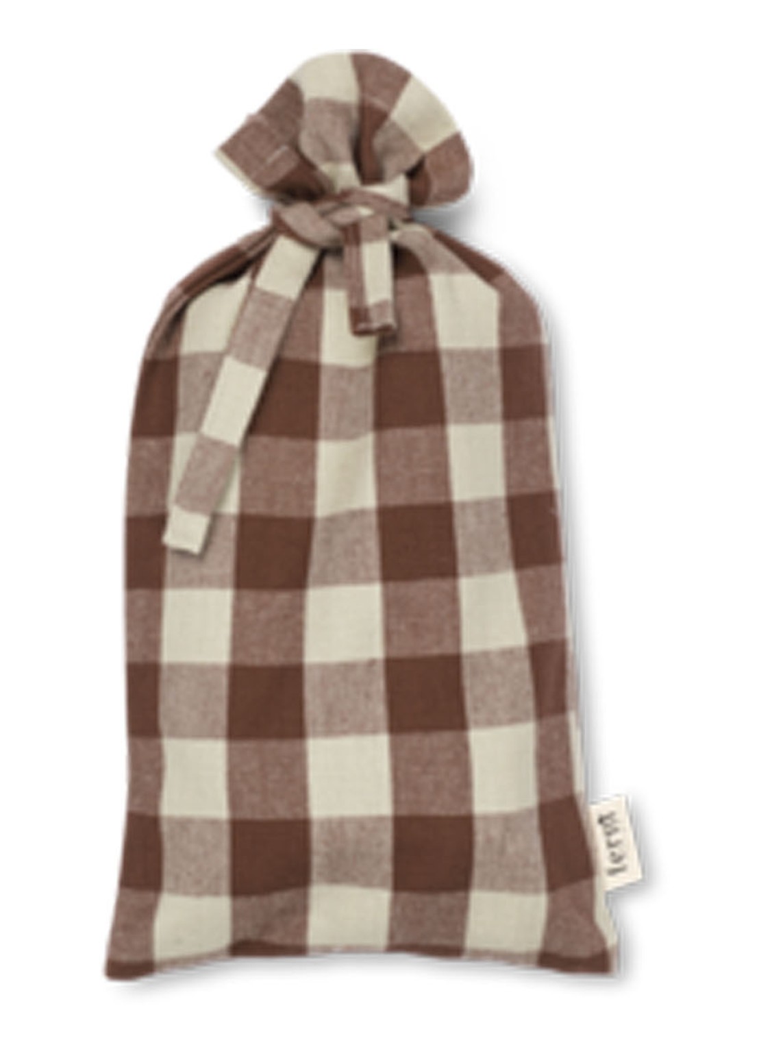 ferm LIVING Bothy servetten van  katoen 40 x 40 cm set van 4 - detail roodbruin