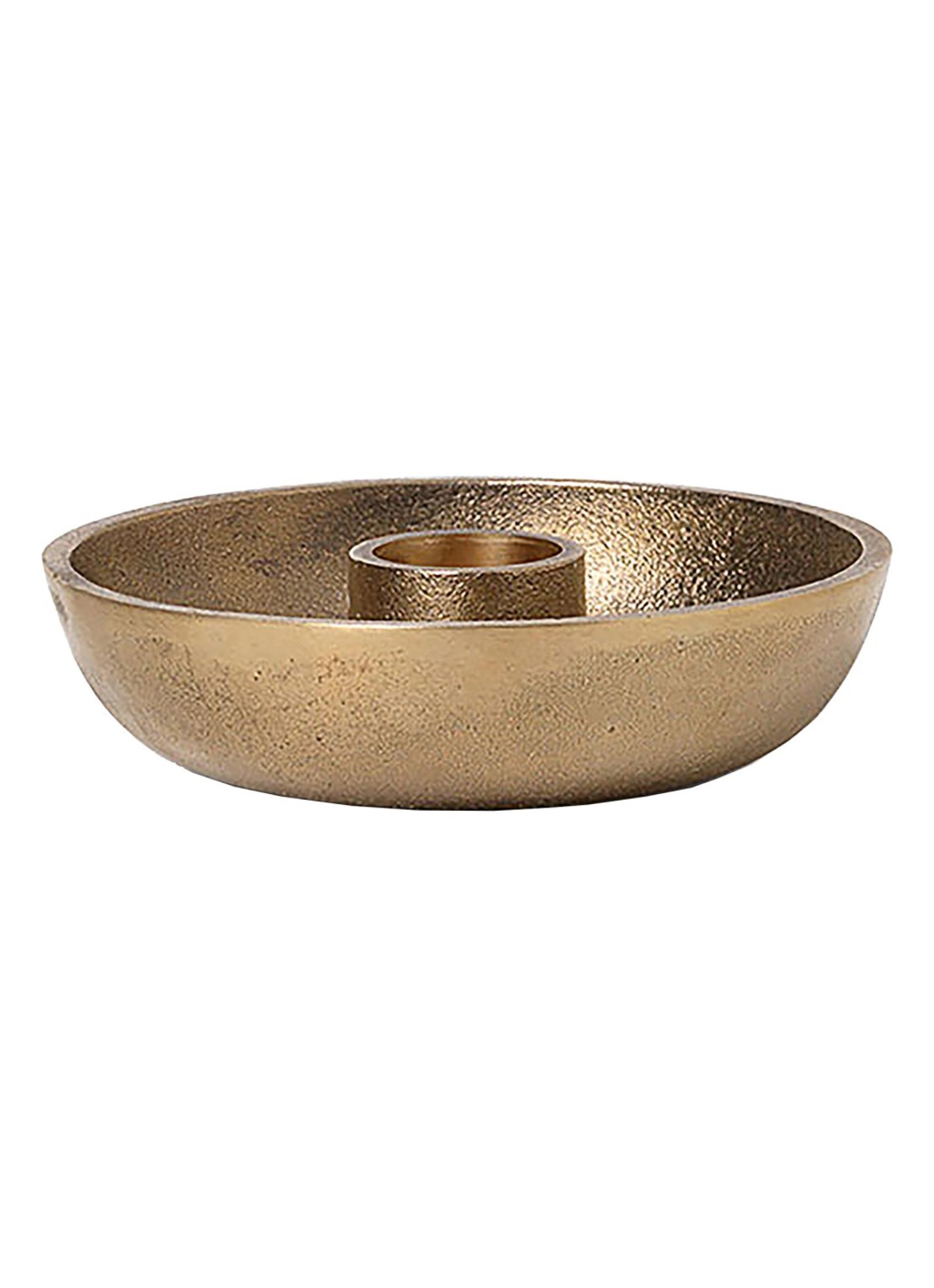 ferm LIVING Bowl kandelaar  - voorkant goud