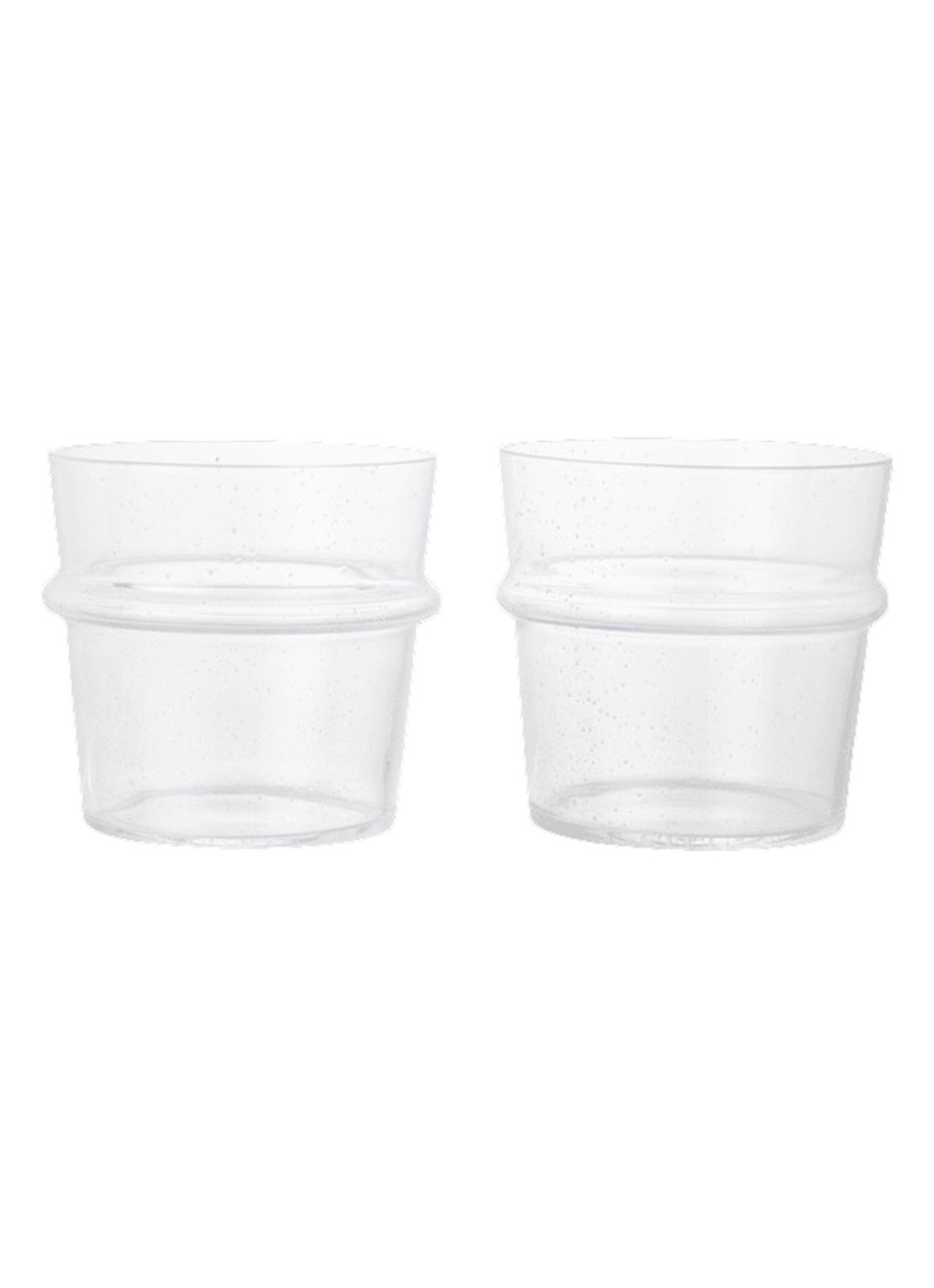 ferm LIVING Boya drinkglas zet van 2 - voorkant transparant