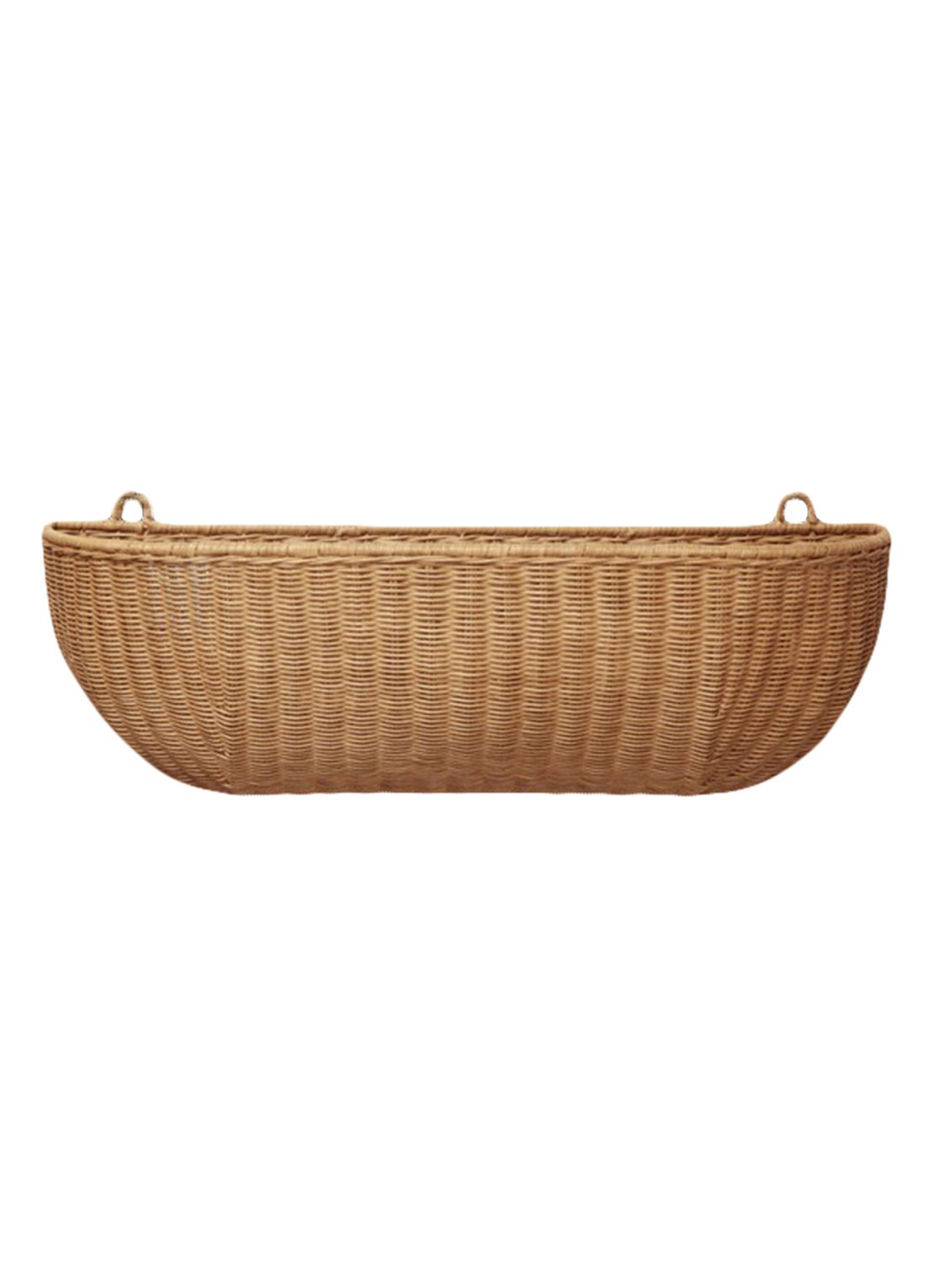 ferm LIVING Braided muurzak 75 x 25 cm  - voorkant bruin