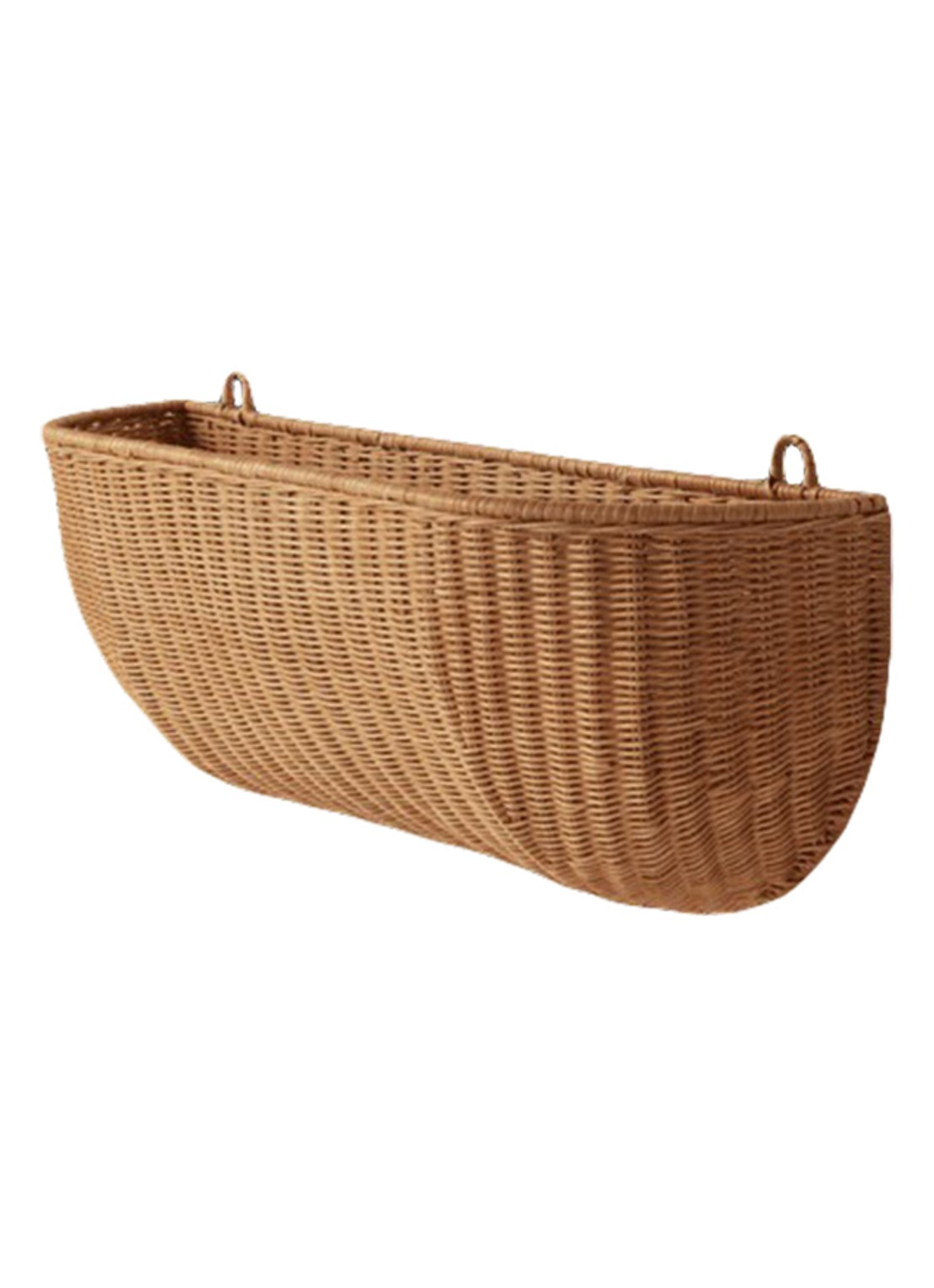 ferm LIVING Braided muurzak 75 x 25 cm  - voorkant 2 bruin
