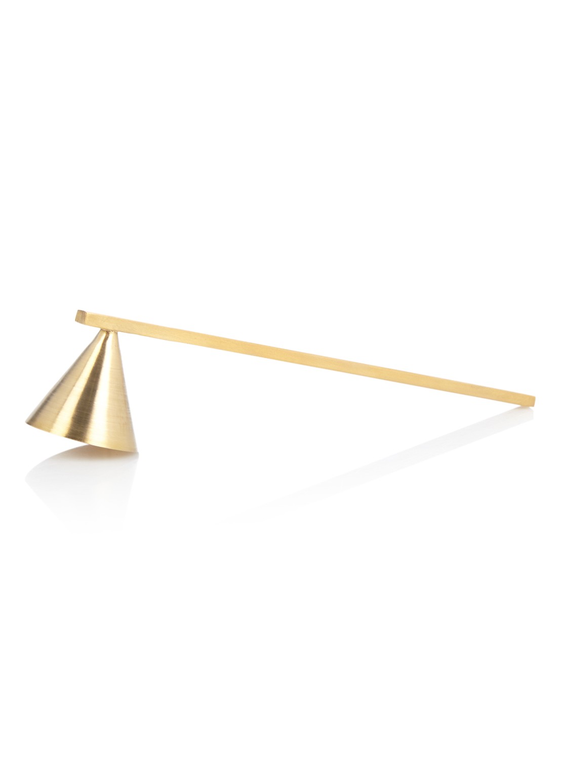 ferm LIVING Brass kaarsendover 16 cm - voorkant goud