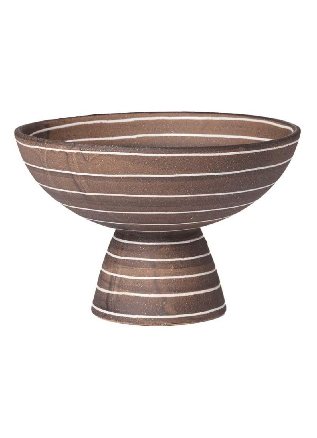 ferm LIVING Brura schaal 21 cm - voorkant lichtbruin