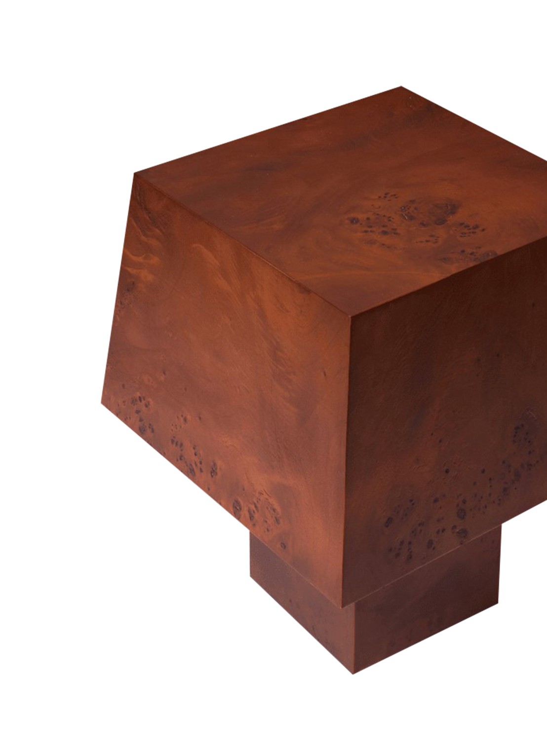 ferm LIVING Burl tafellamp - voorkant 2 donkerbruin