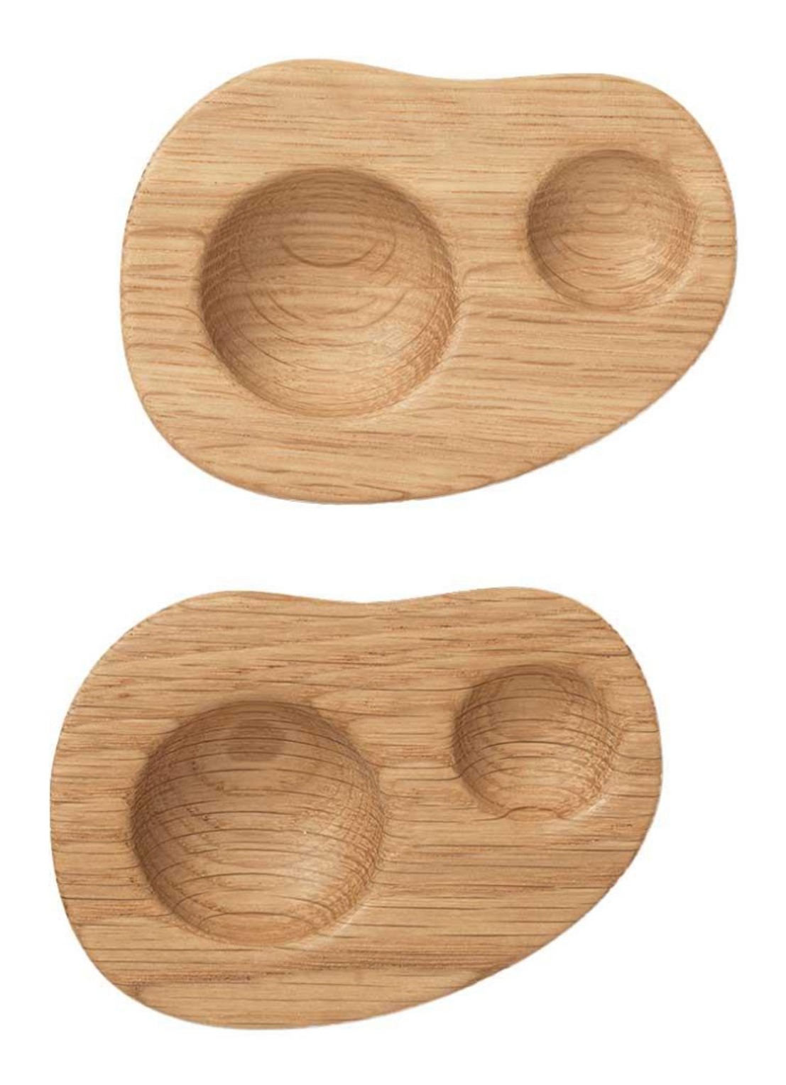 ferm LIVING Cairn eierdopje set van 2  - voorkant bruin