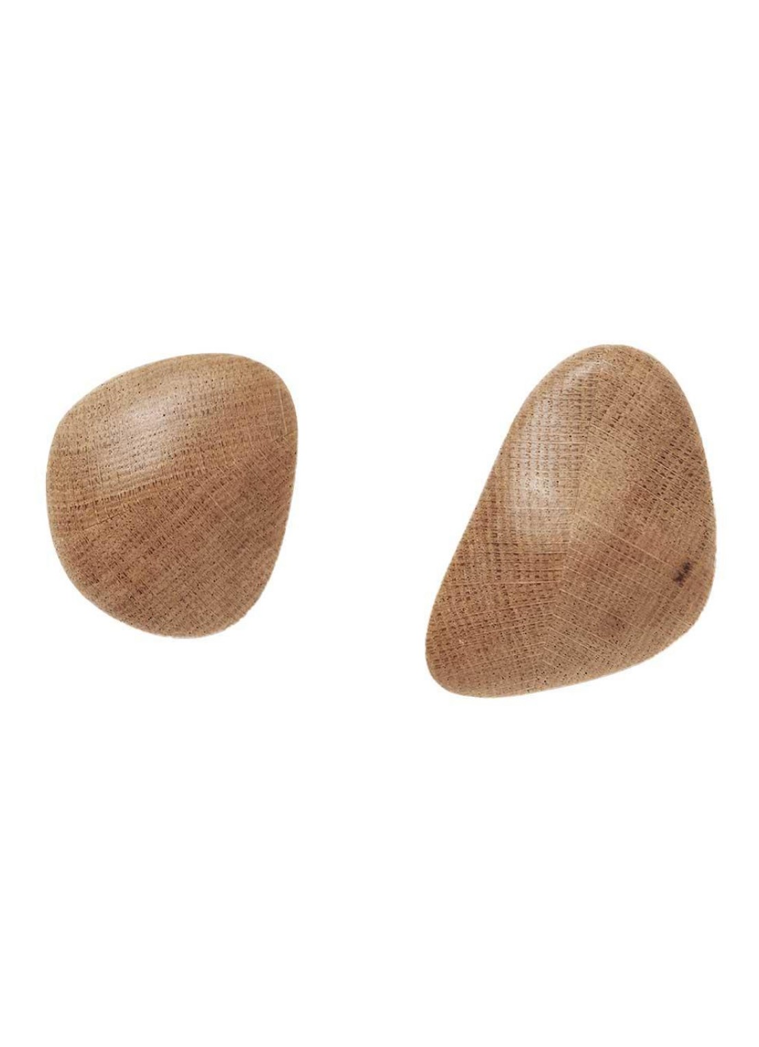 ferm LIVING Cairn haken set van 2  - voorkant bruin