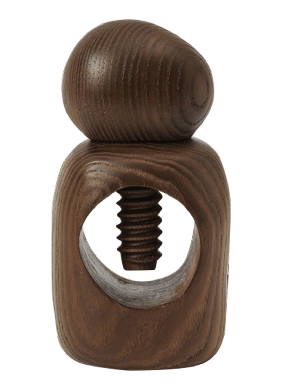ferm LIVING Cairn notenkraker - voorkant donkerbruin
