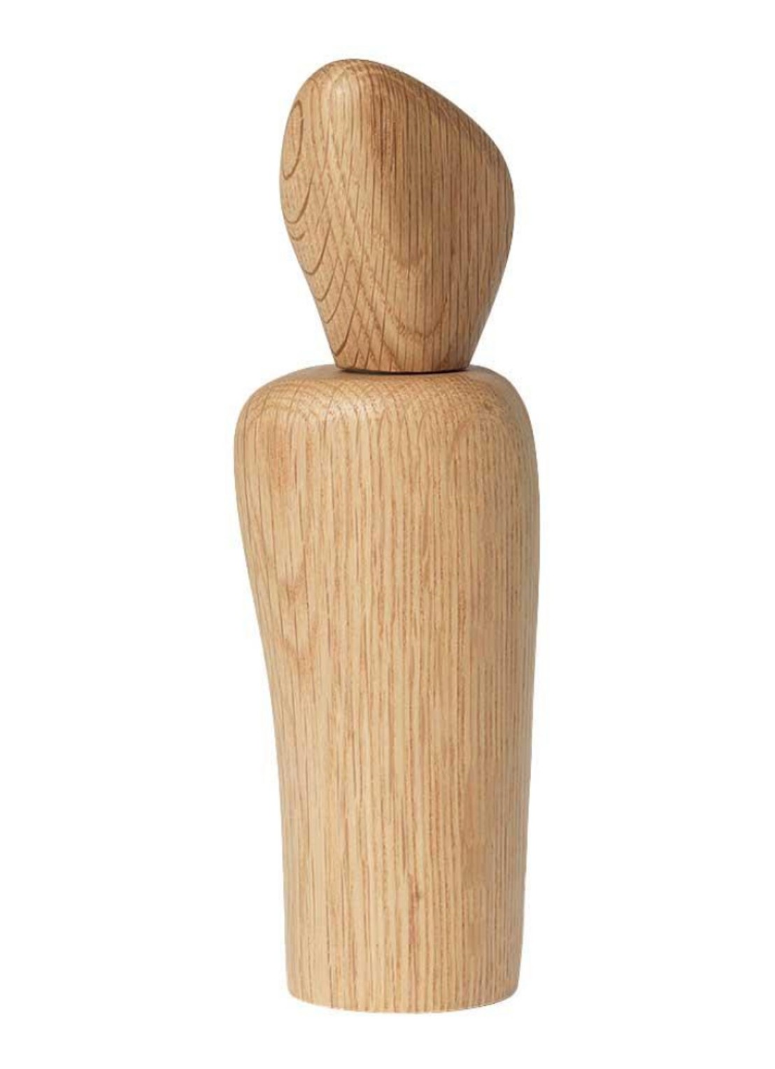 ferm LIVING Cairn Peper- of zoutmolen  - voorkant beige