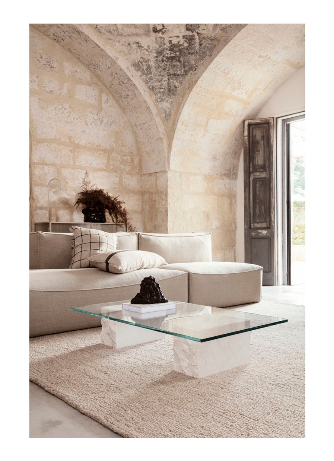 ferm LIVING Calm sierkussen 40 x 90 cm - detail 5 beige